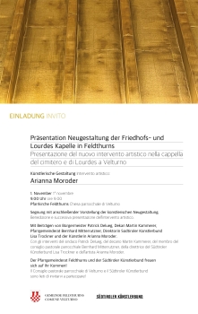 Künstlerische Neugestaltung des Friedhofs